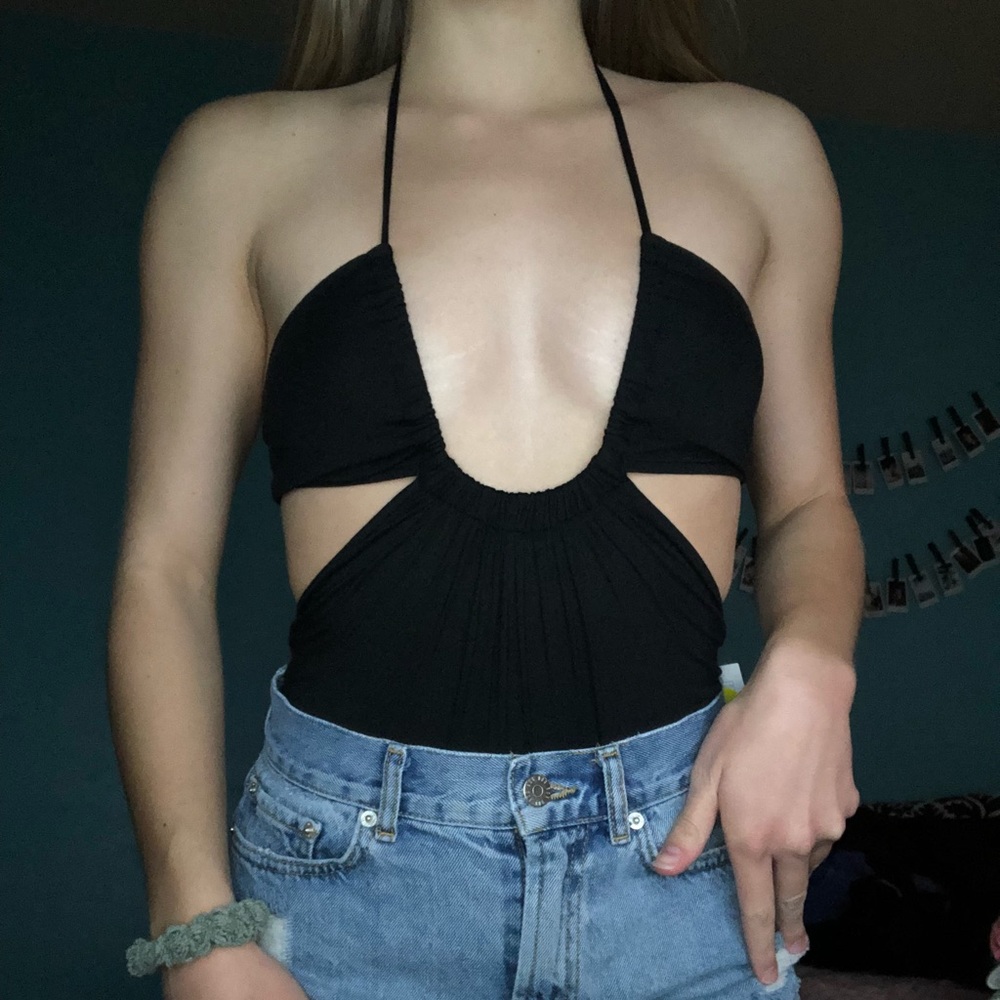 Black Unique Bodysuit